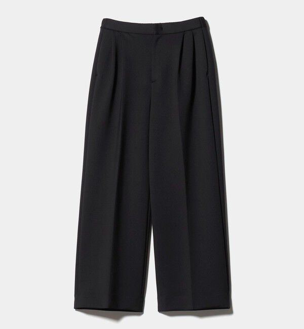UNITED ARROWS「LIGHT SPONGY ワイドパンツ ‐ウォッシャブル‐」|その他|BLACK