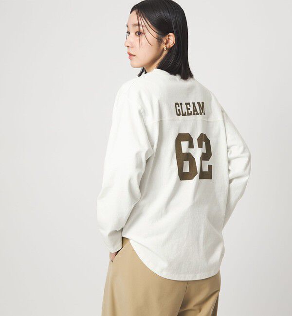 UNITED ARROWS green label relaxing「【WEB限定】＜at ease＞ナンバー プリント TEE」|Tシャツ・カットソー|WHITE