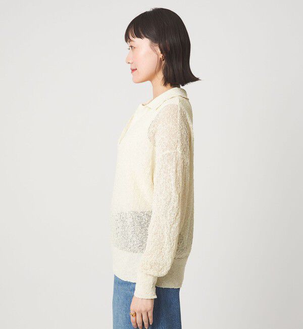 UNITED ARROWS green label relaxing「ノットヤーン スキッパー プルオーバー ウォッシャブル」|ニット・セーター|