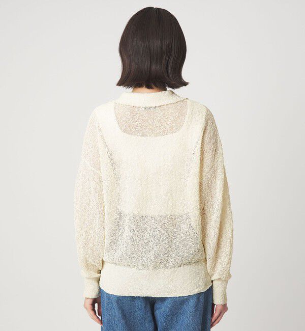 UNITED ARROWS green label relaxing「ノットヤーン スキッパー プルオーバー ウォッシャブル」|ニット・セーター|