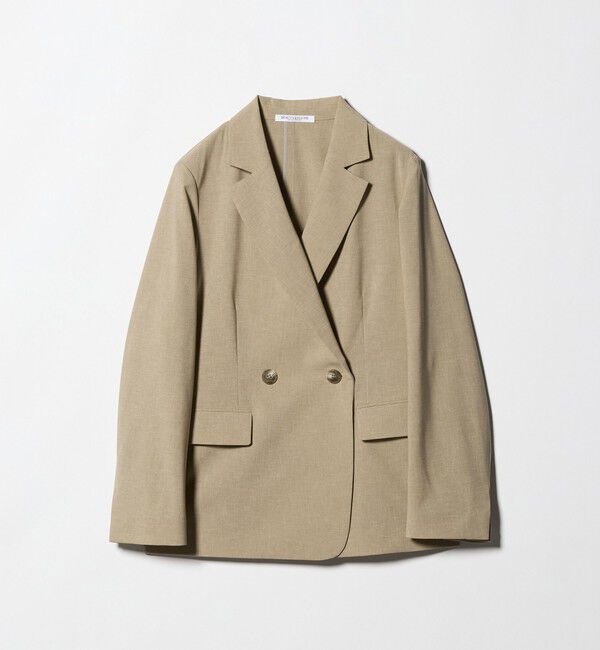 BEAUTY&YOUTH UNITED ARROWS「ポリエステル ダブルジャケット 吸水速乾 防シワ ウォッシャブル」|テーラードジャケット|BEIGE