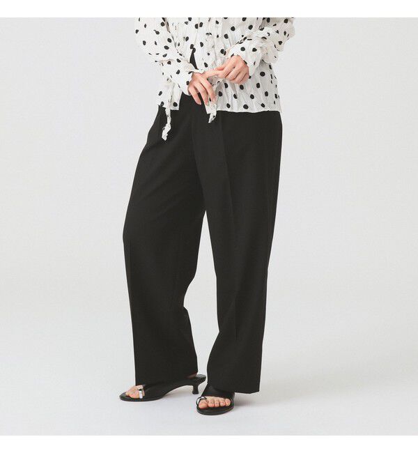 Ray BEAMS 「1タック ストレート パンツ | 新生活・通勤・通学・オフィスカジュアル・オンオフ兼用・好印象コーデ」|スラックス|