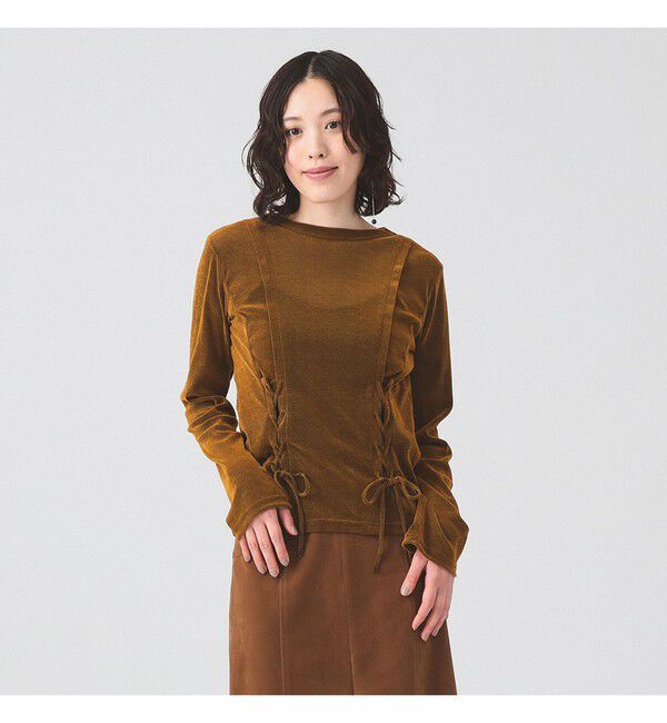 Ray BEAMS 「フロッキー レースアップ トップス」|その他|