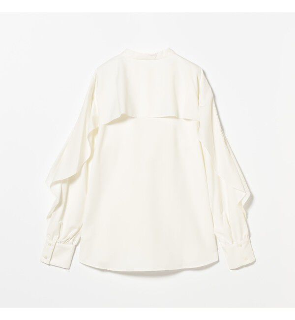 Ray BEAMS 「RBS / バンドカラーケープ ブラウス」|シャツ・ブラウス|
