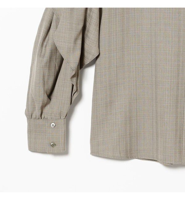 Ray BEAMS 「RBS / バンドカラーケープ ブラウス」|シャツ・ブラウス|