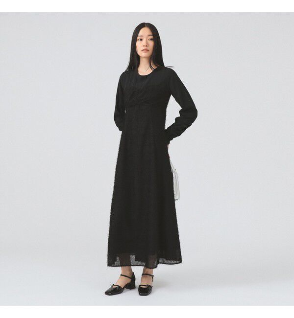 Ray BEAMS 「フリンジ フレア ワンピース」|ワンピース|