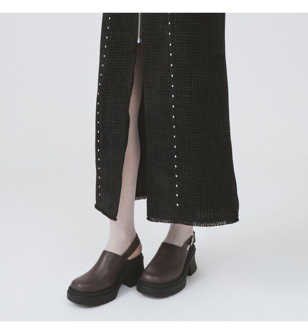 Ray BEAMS 「ツイード スタッズ ノースリーブ ワンピース」|ワンピース|