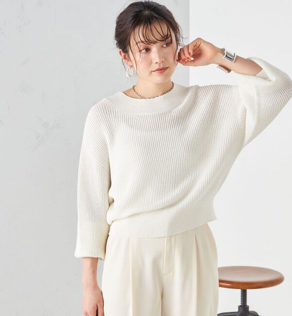 SHIPS for women「〈手洗い可能〉ペーパー コットン プルオーバー 24SS ◇」|ニット・セーター|