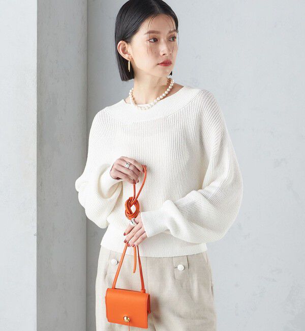 SHIPS for women「〈手洗い可能〉ペーパー コットン プルオーバー 24SS ◇」|ニット・セーター|