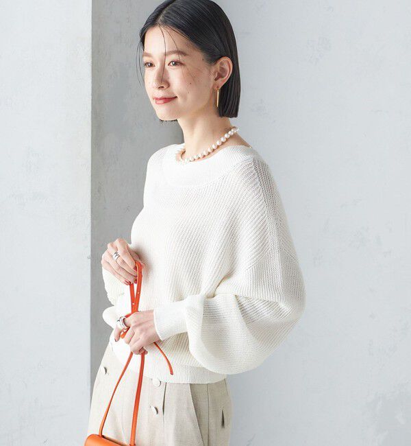 SHIPS for women「〈手洗い可能〉ペーパー コットン プルオーバー 24SS ◇」|ニット・セーター|