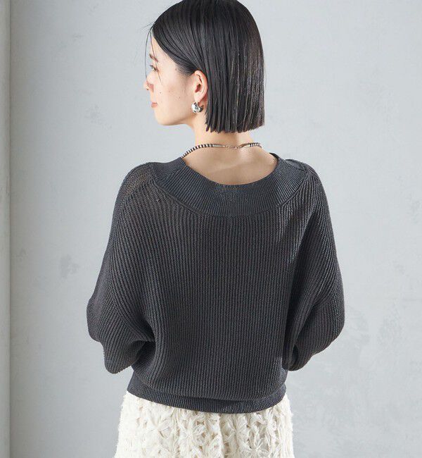 SHIPS for women「〈手洗い可能〉ペーパー コットン プルオーバー 24SS ◇」|ニット・セーター|