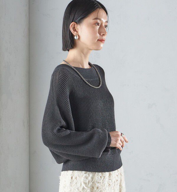 SHIPS for women「〈手洗い可能〉ペーパー コットン プルオーバー 24SS ◇」|ニット・セーター|