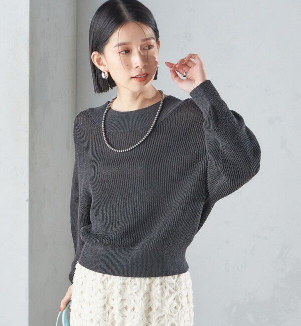 SHIPS for women「〈手洗い可能〉ペーパー コットン プルオーバー 24SS ◇」|ニット・セーター|