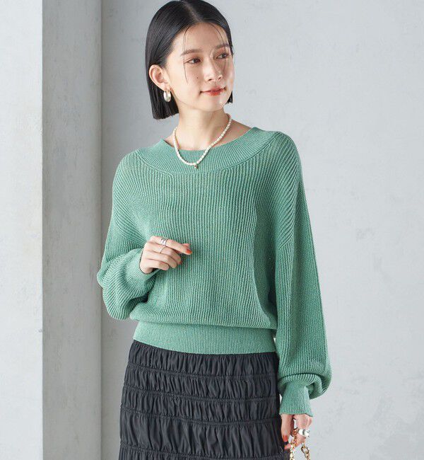 SHIPS for women「〈手洗い可能〉ペーパー コットン プルオーバー 24SS ◇」|ニット・セーター|