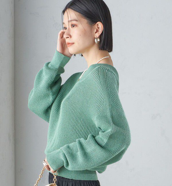 SHIPS for women「〈手洗い可能〉ペーパー コットン プルオーバー 24SS ◇」|ニット・セーター|