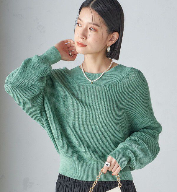 SHIPS for women「〈手洗い可能〉ペーパー コットン プルオーバー 24SS ◇」|ニット・セーター|