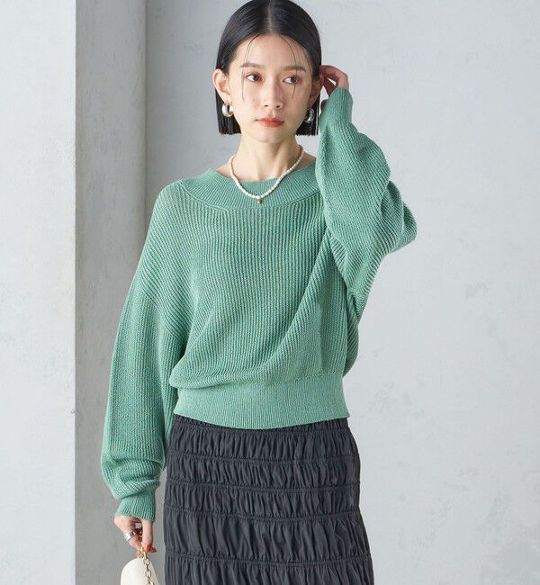 SHIPS for women「〈手洗い可能〉ペーパー コットン プルオーバー 24SS ◇」|ニット・セーター|