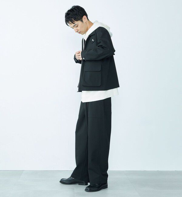 SHIPS「City Ambient Products: ウールライク ジップ ブルゾン (セットアップ対応)」|ブルゾン・スタジャン|