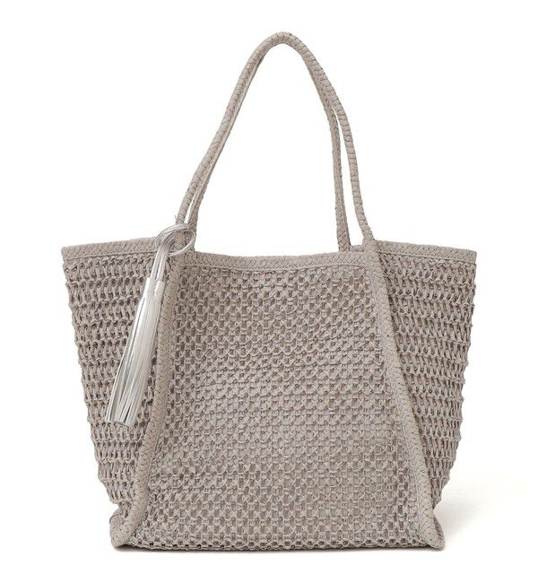 SHIPS any「SHIPS any: タッセル 透かし編み ペーパー トート バッグ」|トートバッグ|