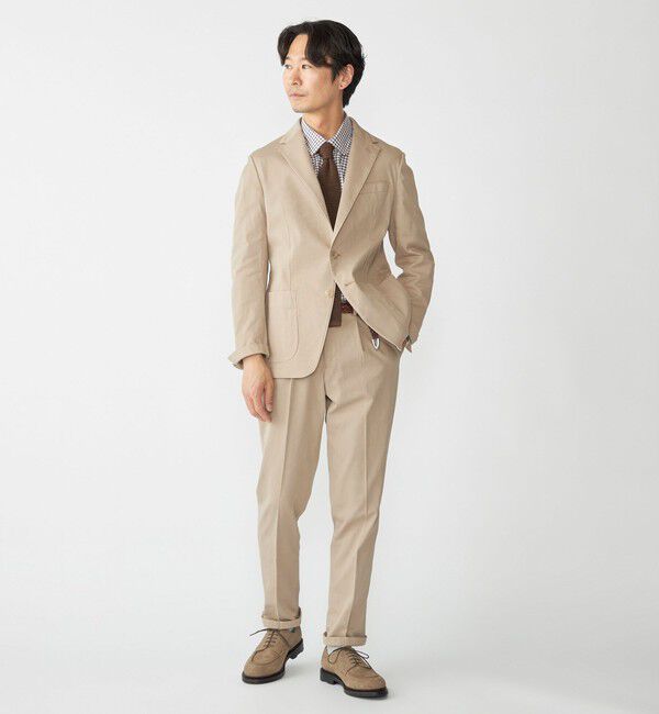 SHIPS「MARCEL LASSANCE:〈セットアップ対応〉G/DYED PIQUE TROUSERS」|チノ|