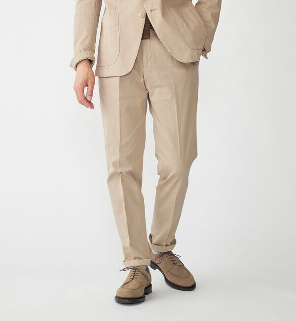 SHIPS「MARCEL LASSANCE:〈セットアップ対応〉G/DYED PIQUE TROUSERS」|チノ|