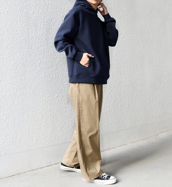 SHIPS any「SHIPS any:〈洗濯機可能〉クリア ダンボール スナップ プルオーバー パーカー◇」|パーカー|