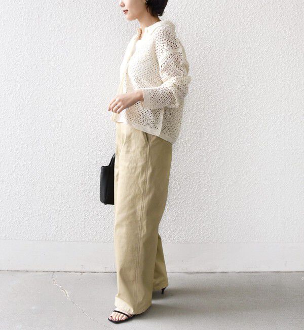 SHIPS for women「【WEB限定】〈手洗い可能〉クロシェ ニット カーディガン」|カーディガン|