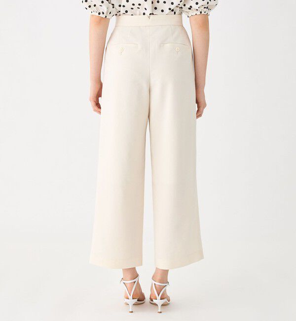 Ballsey「リネンレーヨンストレッチ タックストレートパンツ」|その他|