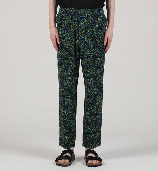 TOMORROWLAND MENS「コットン リーフプリント スリムテーパードイージーパンツ」|その他|