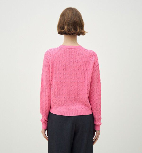 MACPHEE「ギザケーブル クルーネックカーディガン」|カーディガン|