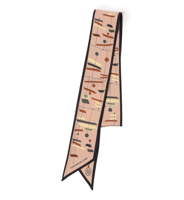 TOMORROWLAND GOODS「Atelier TOMORROWLAND MUSIC BARシルク ボウタイスカーフ」|バンダナ・スカーフ|44 ベージュ系