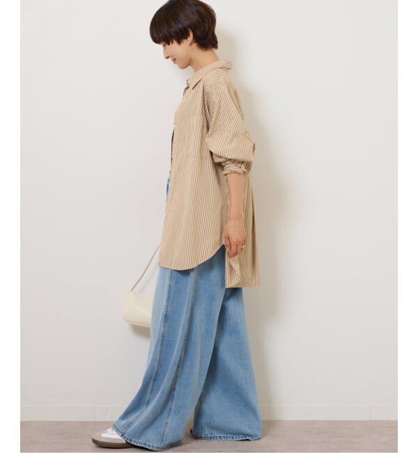 JOURNAL STANDARD relume「コンパクトコットンストライプビッグシャツ」|シャツ・ブラウス|