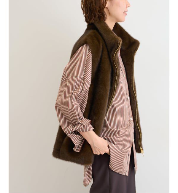 JOURNAL STANDARD relume「コンパクトコットンストライプビッグシャツ」|シャツ・ブラウス|