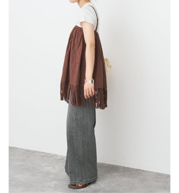 Spick and Span「crinkle crinkle crinkle 別注フリンジキャミ*」|キャミソール|