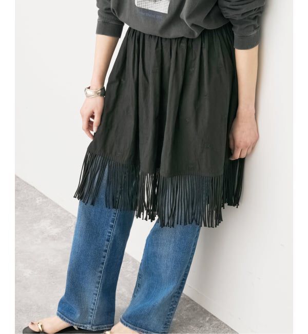 Spick and Span「crinkle crinkle crinkle 別注フリンジキャミ*」|キャミソール|