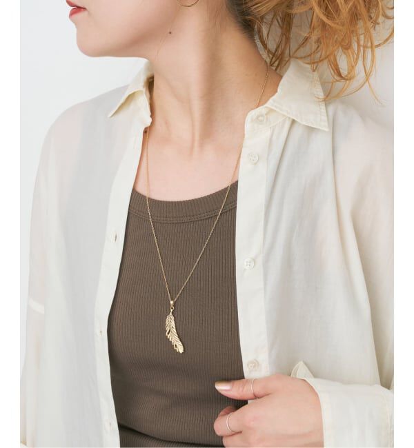 Spick and Span「gren by M / グリンバイエム 別注フェザートップネックレス*」|ネックレス|
