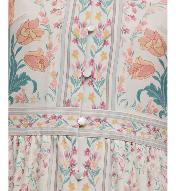 GRACE CONTINENTAL「フラワーパターンプリントワンピース」|ワンピース|