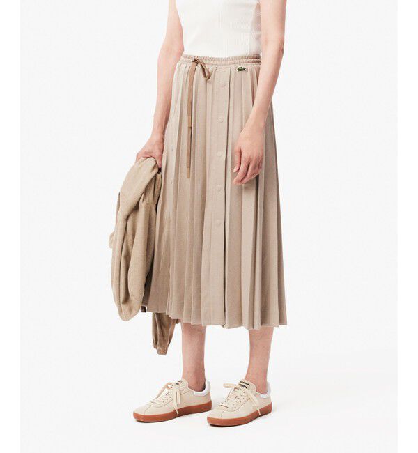 LACOSTE「ロングプリーツフランネルスカート」|スカート|