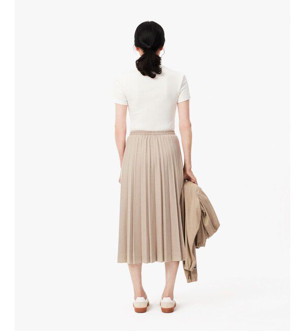 LACOSTE「ロングプリーツフランネルスカート」|スカート|