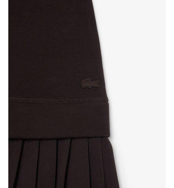 LACOSTE「レイヤード切り替えプリーツミニスカート」|スカート|