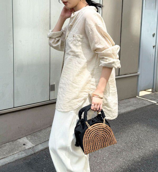 fredy emue「ラミーバンドカラーシャツ」|シャツ・ブラウス|