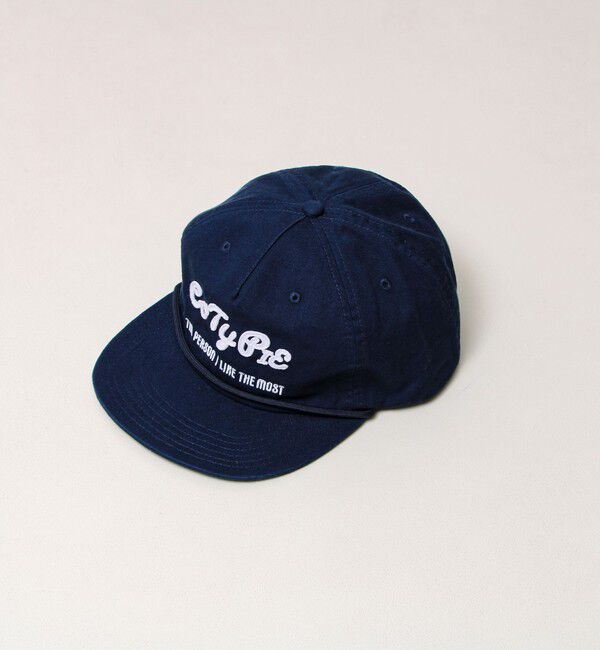 GLOSTER「CUTIE PIE CAP ロゴ刺繍キャップ」|キャップ・キャスケット|ネイビー