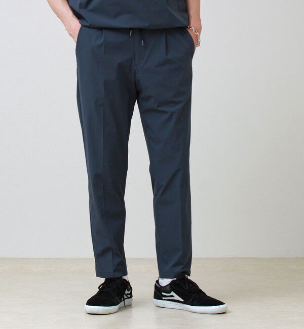 GLOSTER「【接触冷感/セットアップ着用可能】SoftCool イージーパンツ」|チノ|ネイビー