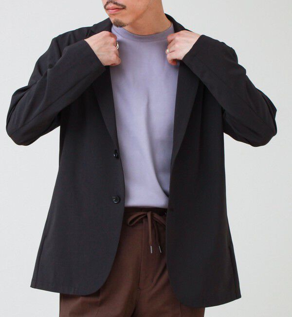 GLOSTER「【抗菌防臭/ビジカジ対応】ポンチ素材 ジャケＴ」|Tシャツ・カットソー|