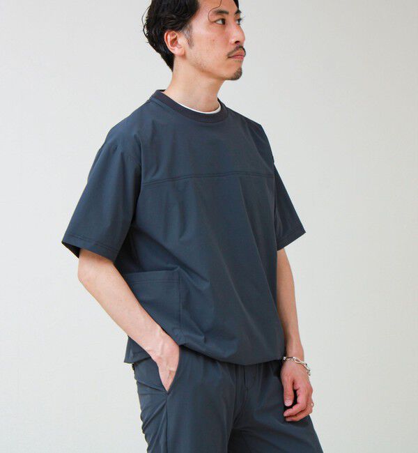 GLOSTER「【接触冷感/セットアップ着用可能】SoftCool サイドポケットTシャツ」|Tシャツ・カットソー|