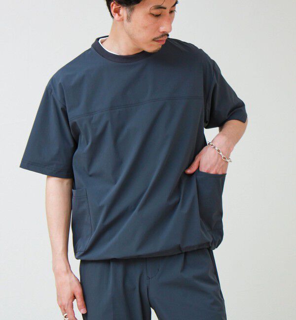 GLOSTER「【接触冷感/セットアップ着用可能】SoftCool サイドポケットTシャツ」|Tシャツ・カットソー|