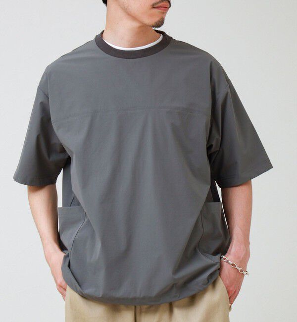 GLOSTER「【接触冷感/セットアップ着用可能】SoftCool サイドポケットTシャツ」|Tシャツ・カットソー|