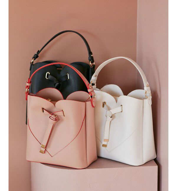 VIS「【累計4万点突破】【2WAY】ハートカットバッグ/追加」|ショルダー・メッセンジャー|