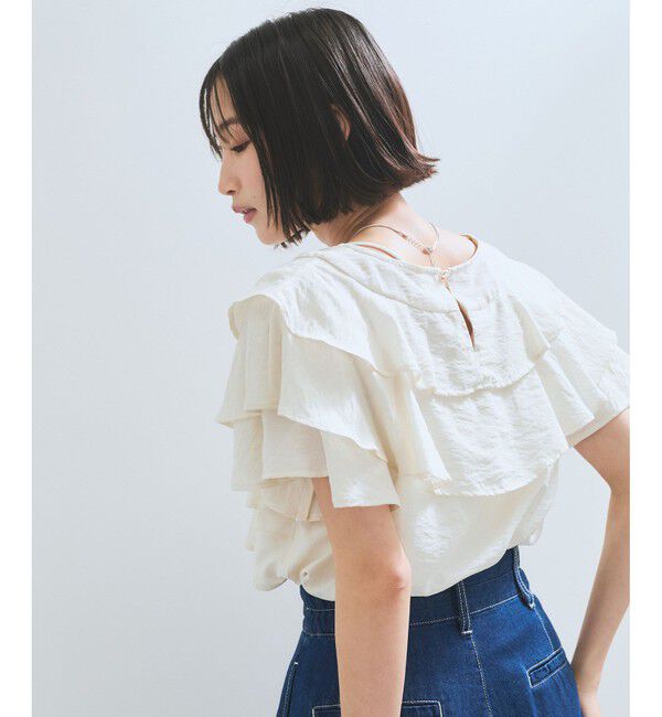 VIS「フリルティアードブラウス」|シャツ・ブラウス|