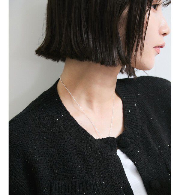 VIS「くるみ釦ニットトップスカーデ/洗える」|カーディガン|